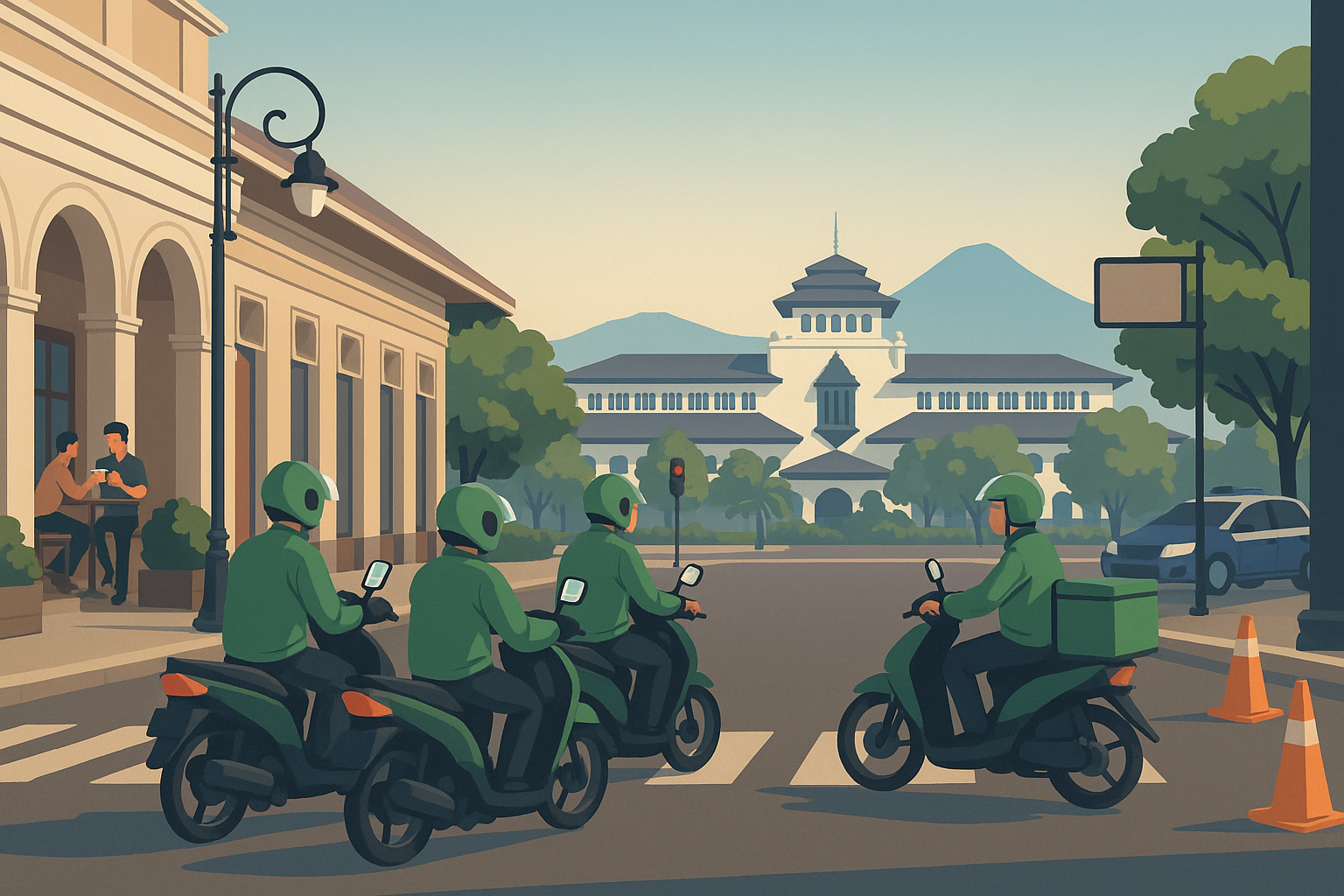 Bandung Kondusif: Komunitas Ojol Kompak Absen dari Aksi 1 September