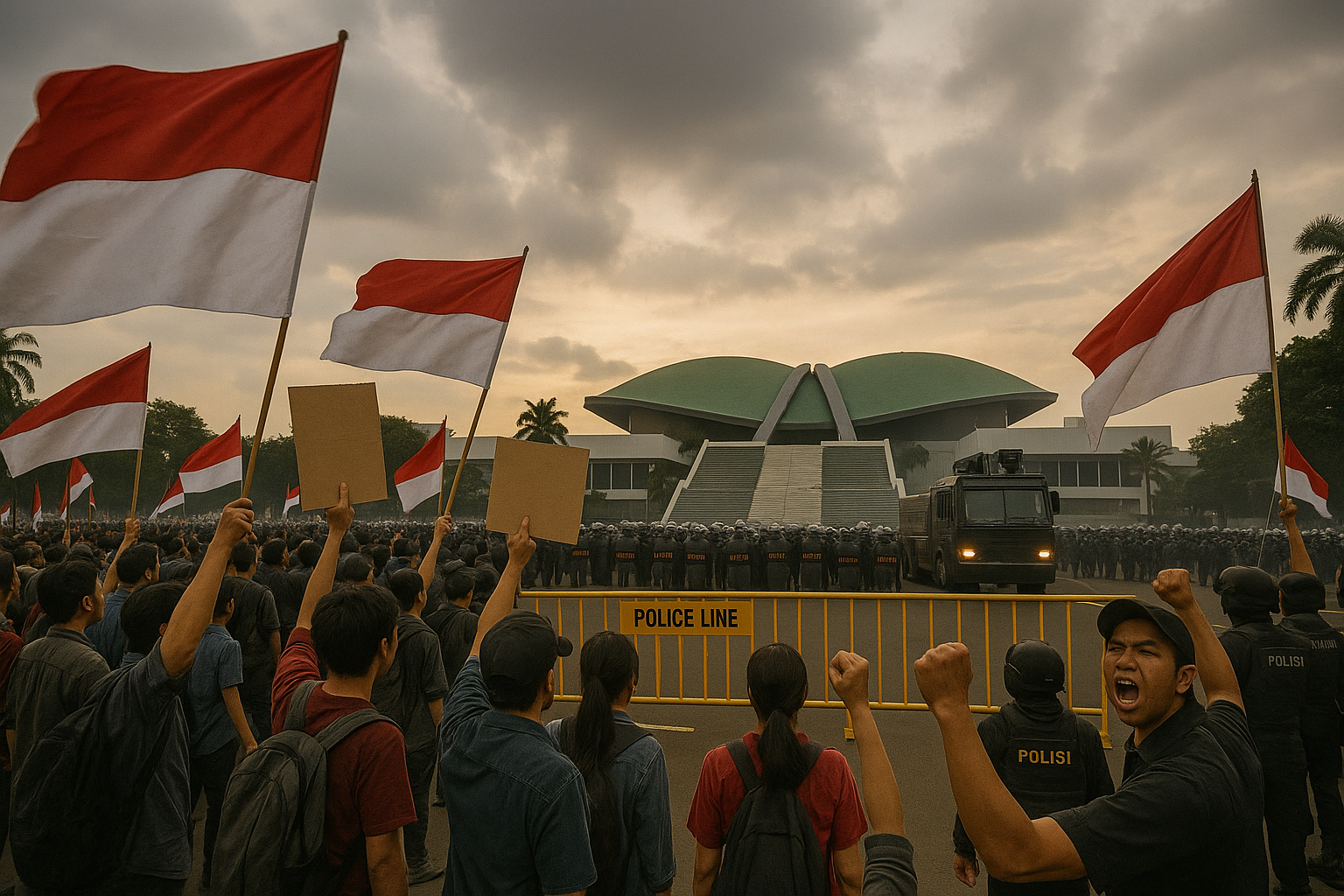 Di Balik Gelombang Aksi: Gaji DPR, Kekerasan Aparat, dan Perang Narasi