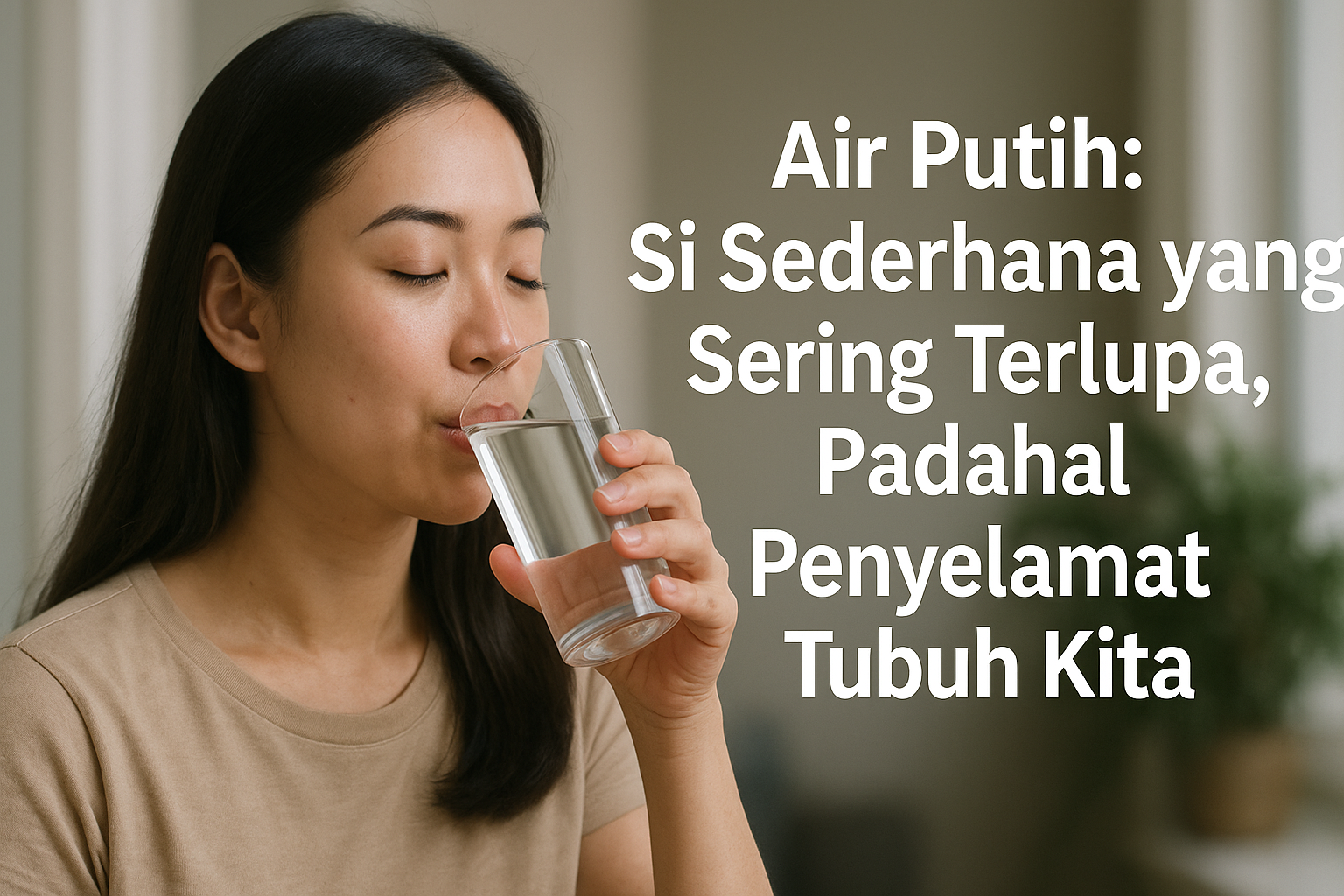 Air Putih: Si Sederhana yang Sering Terlupa, Padahal Penyelamat Tubuh Kita
